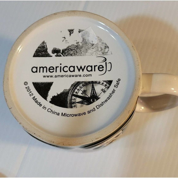 Boston Massachusetts City 3D Coffee Cup 18 oz Mug Americaware Color Relief 2012 - Picture 7 of 8